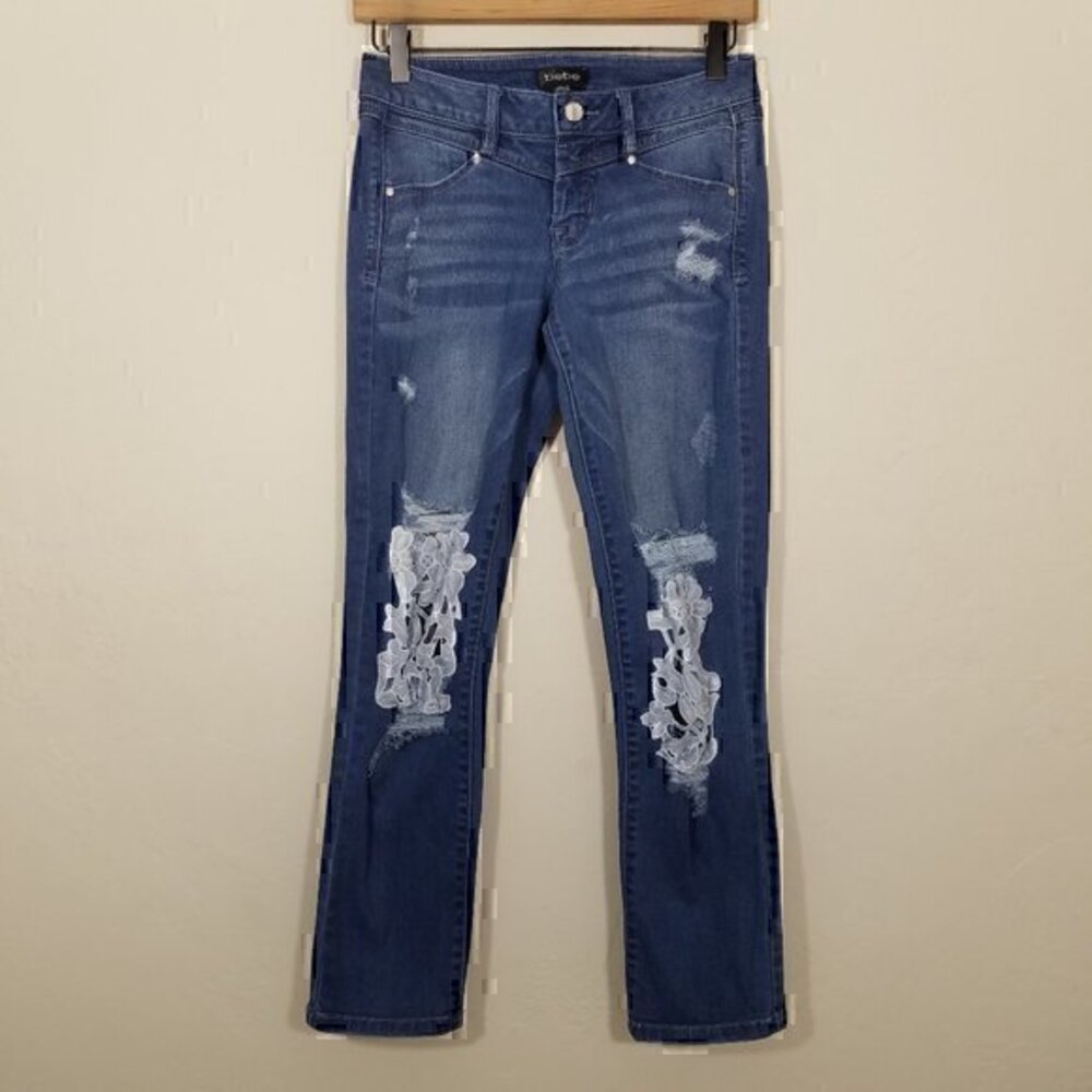 Bebe Distressed Stretch Jeans Size 24